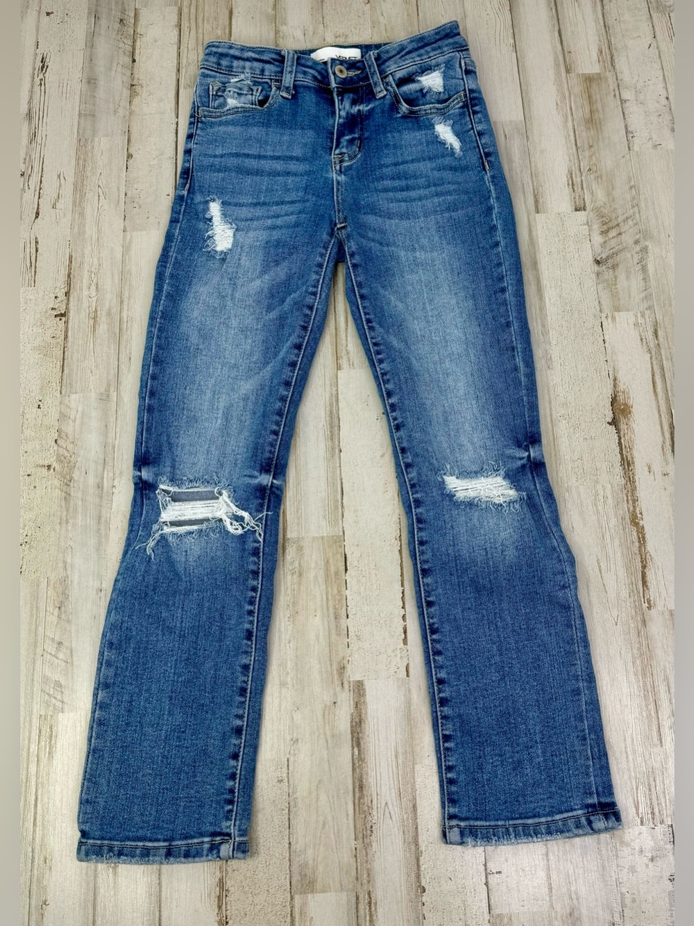 Vervet Straight Leg Blue Jeans 24 (24x26) Mid Rise